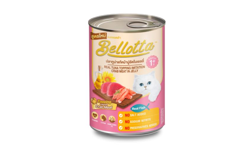 Bellotta Real Tuna Topping Imitation Crab in Jelly 400g