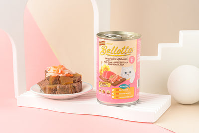 Bellotta Real Tuna Topping Imitation Crab in Jelly 400g