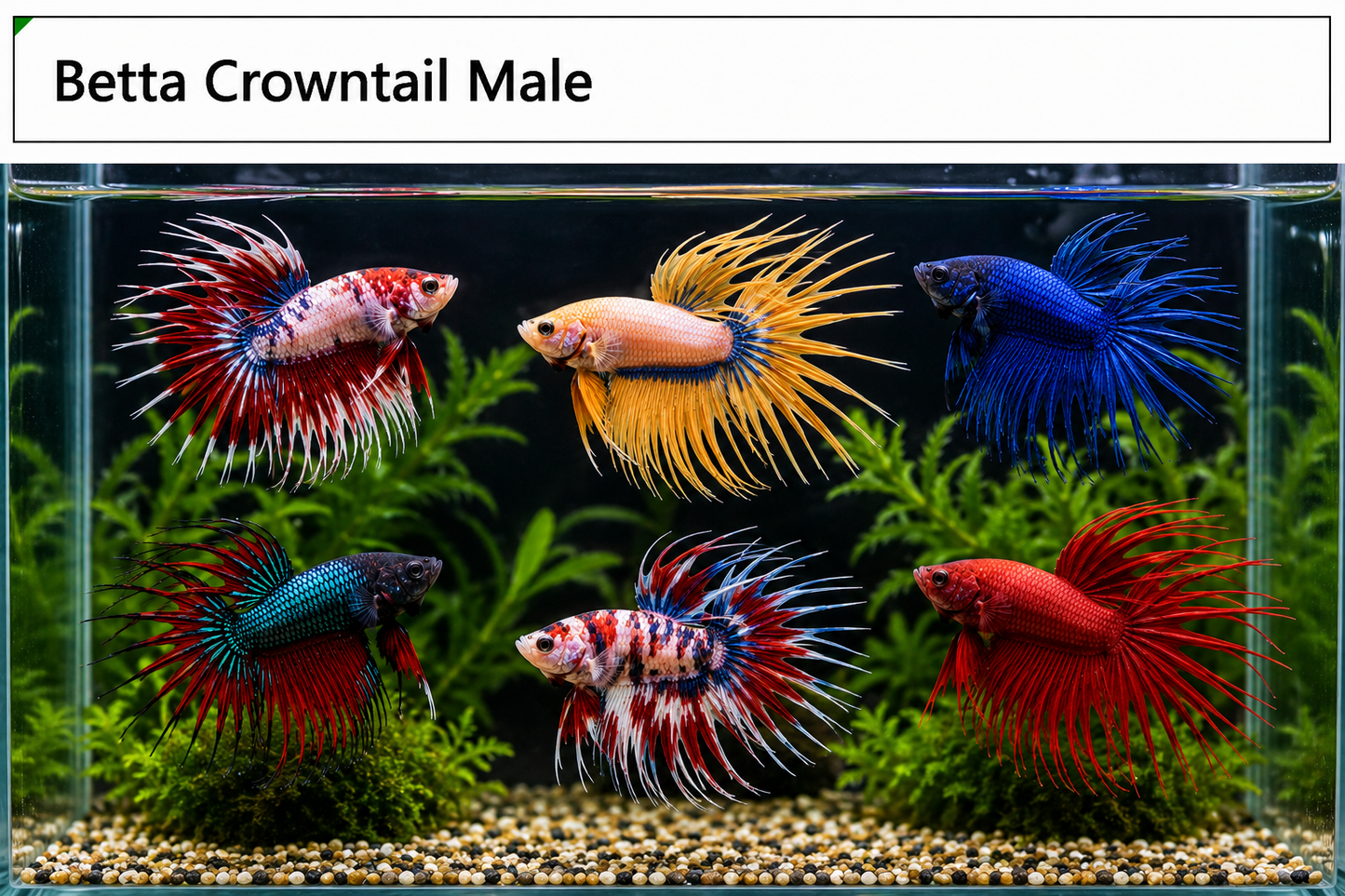 Betta Crowntail Male