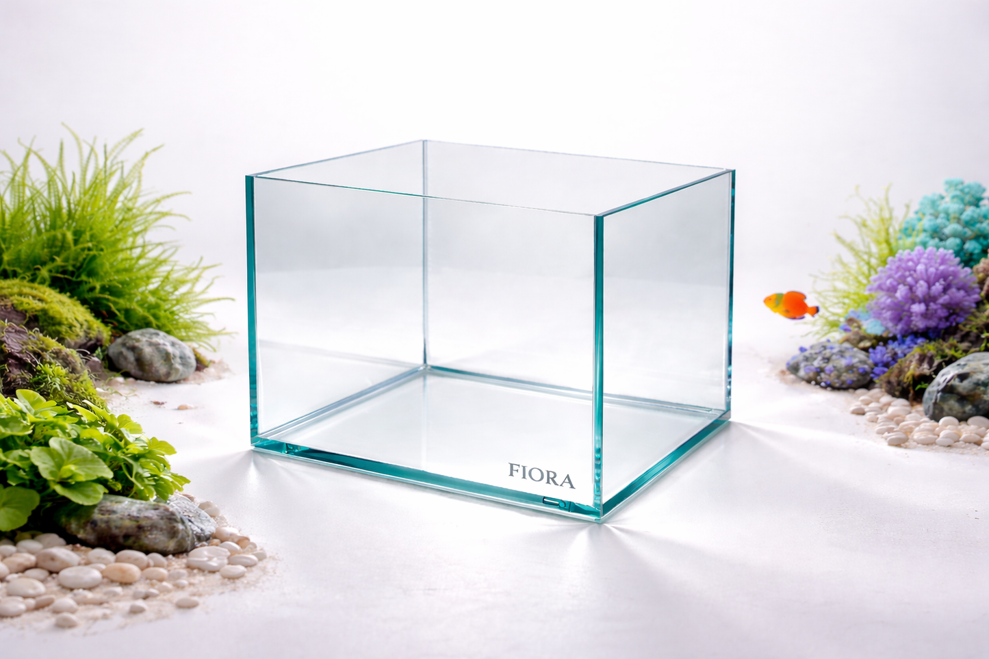 FIORA Custom Cube Glass Aquarium Tank