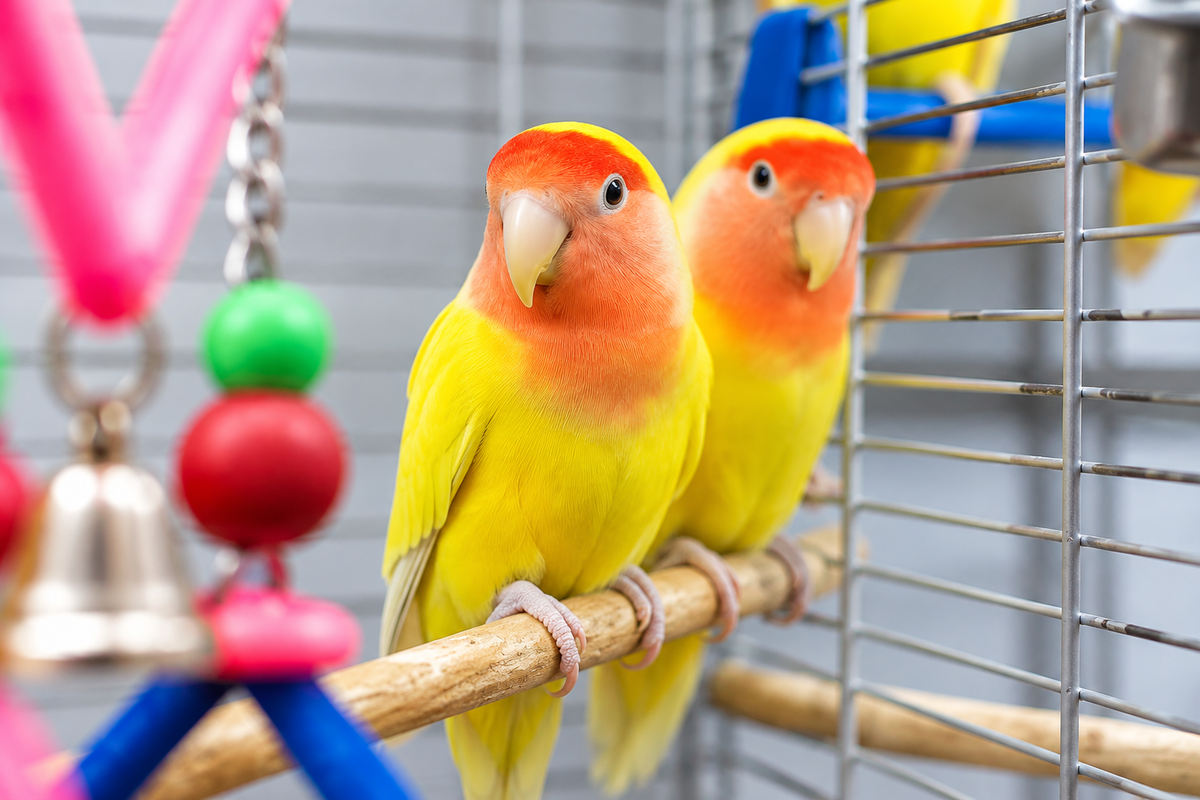 Yellow Peach-Faced Lovebird – Colourful Pet Bird