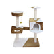 CAMILA Cat Pole - Brown-White