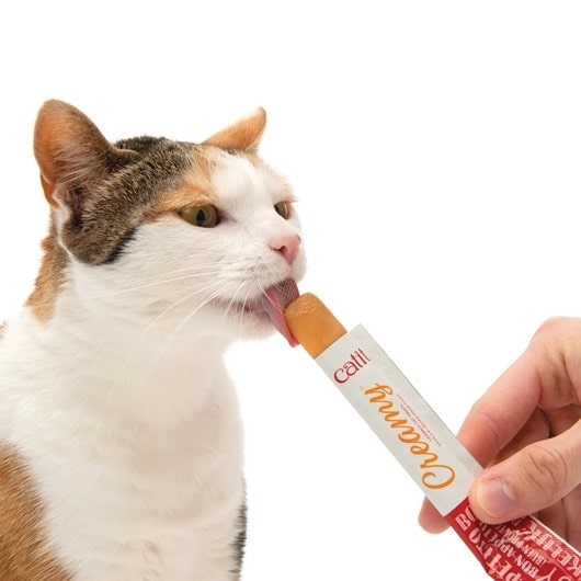 Catit Creamy Lickable Treats,Salmon & Prawns
