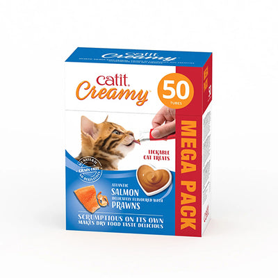 Catit Creamy Treats Mega Pack Salmon with Prawn