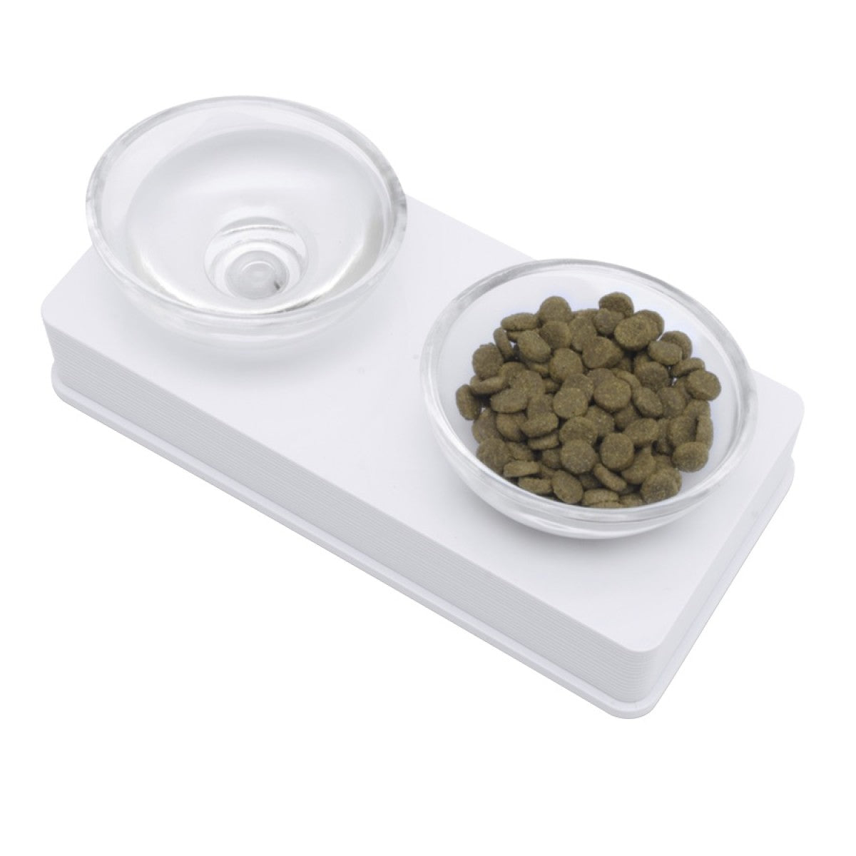 Catit Dual Glass Bowl