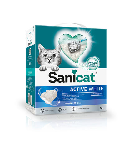 SaniCat Active White 6L Unscented