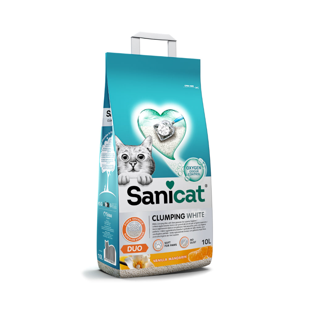 Sanicat Clumping White Duo 10 L