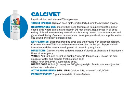 Avian Calcivet 100ML