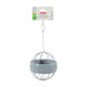 Plastic Hanging Hay Ball Grey 14cm dia.