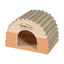 Home Color Wooden House with Round Timbers - Medium/Orange