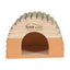 Home Color Wooden House with Round Timbers - Medium/Orange