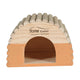 Home Color Wooden House with Round Timbers - Medium/Orange