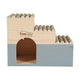 Home Color Wooden House with Round Timbers - Large/Grey